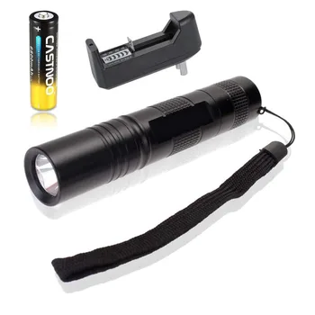 

CASTNOO 2000 Lumens Q5 18650 LED Mini Flashlight Torch Light with Battery US Charger for Outdoor Hiking