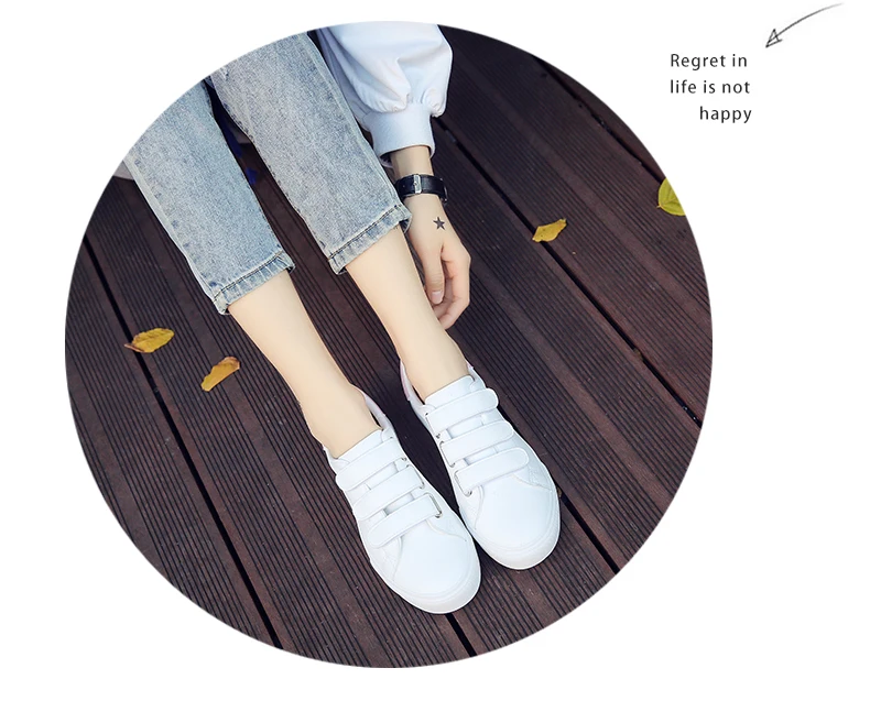 SWONCO/Женская Вулканизированная обувь; кроссовки ярких цветов; парусиновая обувь на липучке; белые кроссовки; женская обувь на резиновой подошве