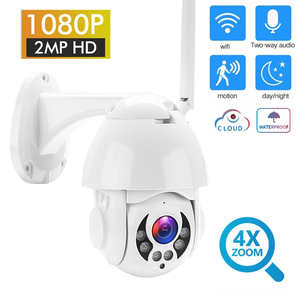 

Seesii 1080P Cloud Storage Wireless PTZ IP Camera Speed Dome CCTV Security Cameras Outdoor ONVIF Two Way Audio P2P Camera WIFI