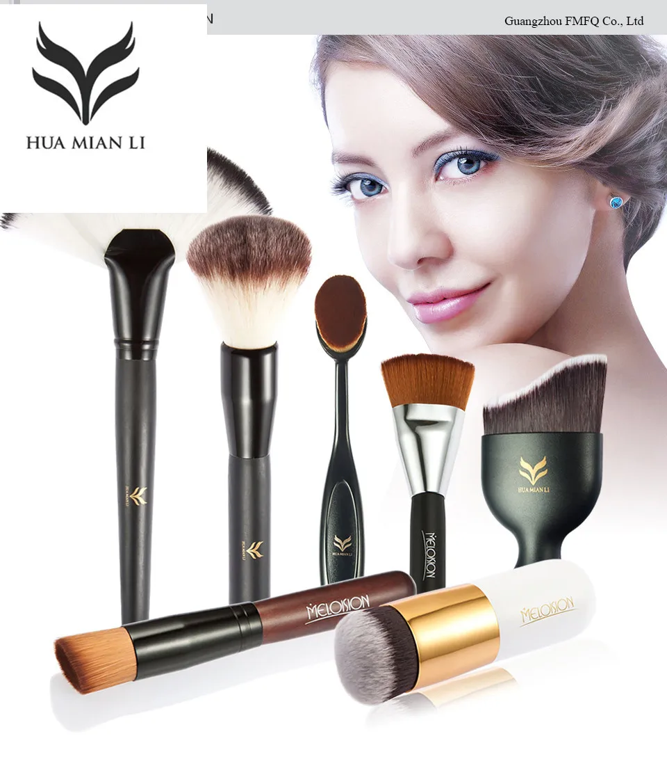 

HUAMIANLI 7PCs Professional Beauty Makeup False Eyelashes Brush Set Makeup Brushes Foundation Powder Eyeliner Brushes Kit