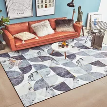Коврик для гостиной с мраморным узором в скандинавском стиле, большой размер, популярный прикроватный ковер, декоративный ковер для офиса, коврик для заземления