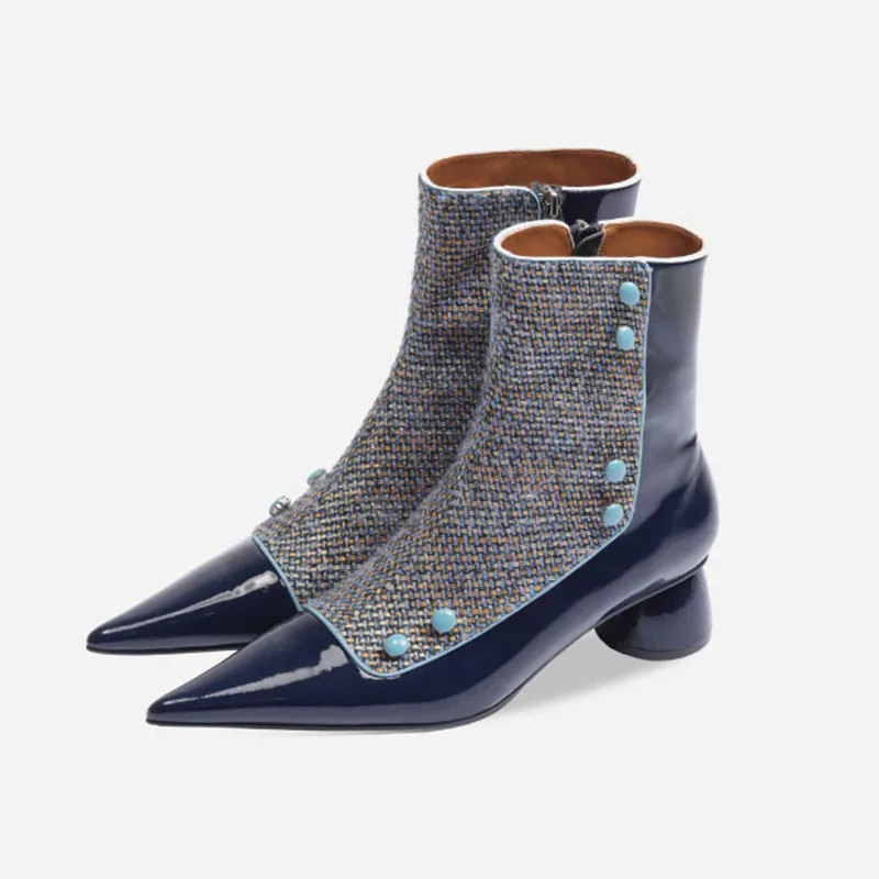 pointed toe high heel booties