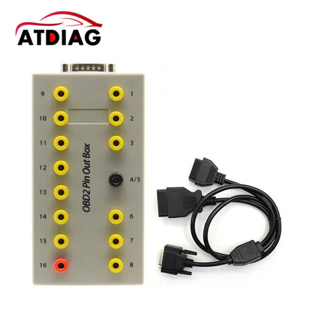 Новейший автомобильный OBD 2 Break Out Box OBD2 Breakout Box OBD OBDII протокол детектор диагностический детектор разъема