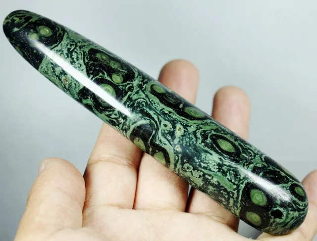 Cheap Madagascar Eye Green Kambaba Jasper Fossil Crystal Reiki Health Massage Wand Healing Cheap Madagascar Eye Green Kambaba Jasper Fossil Crystal Reiki Health Massage Wand Healing