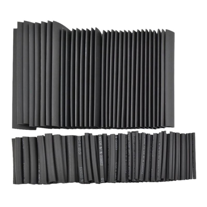 

328PCS Heat Shrink Tube black 8 Sizes Tubing Wrap Sleeve Set Combo