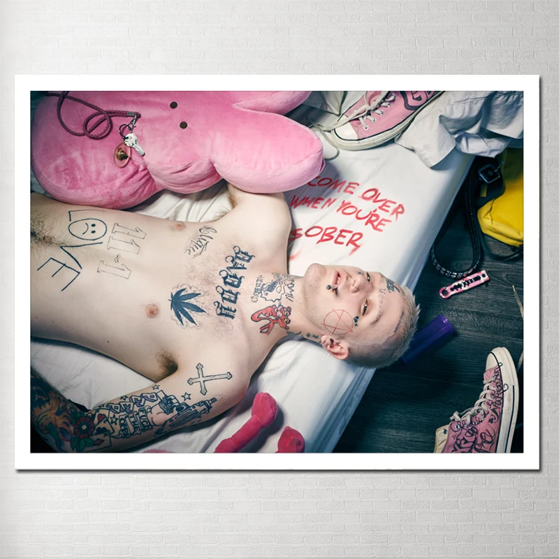 Постер на холсте Lil Peep современная и современная живопись Obrazy холст Современная спальня современные картины декоративные картины аниме