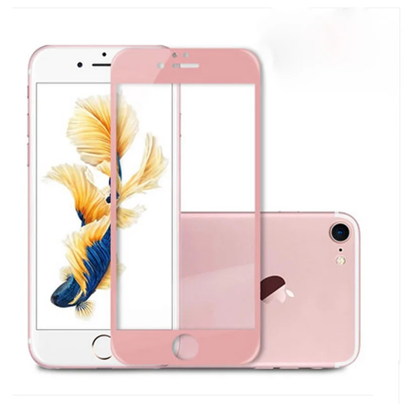 Красочная защитная пленка из закаленного стекла для iPhone 7, 6, 6 S, 7 plus, защитная пленка из закаленного стекла