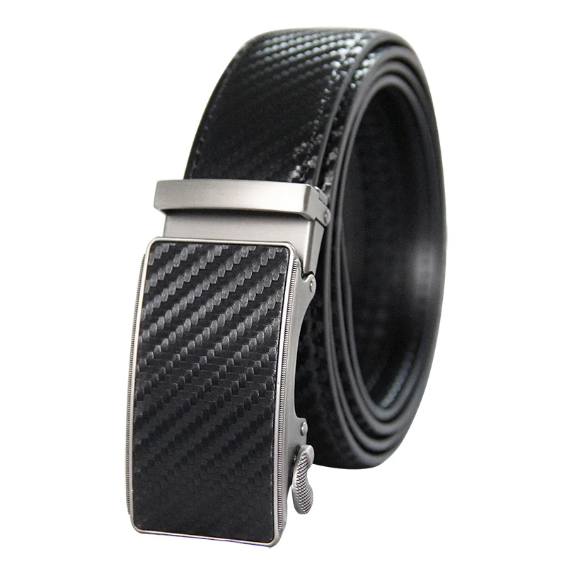 

Mens Leather Ratchet Automatic Buckle Leather Belt for Men Genuine Leather Dress Belt Holeless Automatic Sliding Buckle Belts