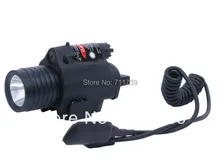 High Quality 2-In-1 Hunting light CREE Q5 tactical LED Flashlight & Red Laser Sight