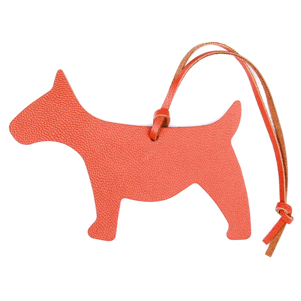 DOG HOT PINK Известный бренд ручной работы из натуральной кожи олень брелок в виде жирафа кулон брелок для женщин сумка Шарм аксессуары - Цвет: DOG HOT PINK