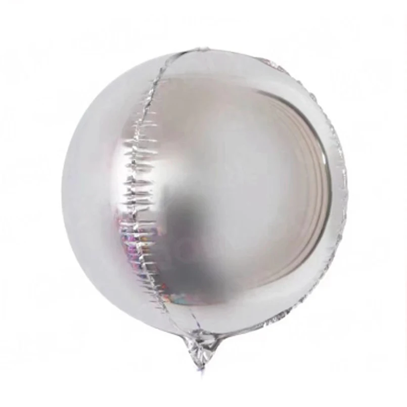 5 шт Фольга Золотой Серебряный круглый шар Металл 4D блестящие вечерние шары материалы на день рождения, свадьбу надувные воздушные шары