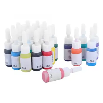 

Permanent Makeup Pigments 25Pcs Professional Microblading Tattoo Inks Set Longlasting Body Tattoo Practice Pigment Ink C New