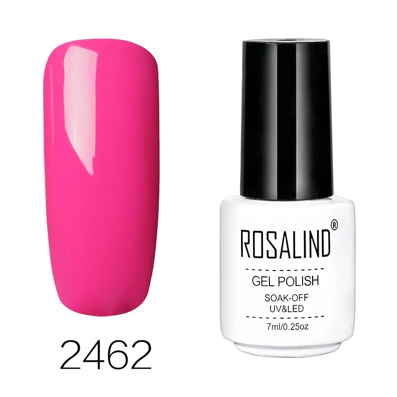 ROSALIND 7 мл УФ-гель для ногтей полуперманентный эмалированный лак для ногтей художественный дизайн Prime UV светодиодный акриловый лак для ногтей - Цвет: RC2462