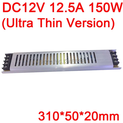 AC110V 220V постоянного тока до DC12V AC-DC постоянного Напряжение драйвер переключатель Питание изящный полосатый Размер 12V 3A 5A 8.5A 10A 12.5A 15A 20A 25A 30A - Цвет: 12V 12.5A 150W Thin