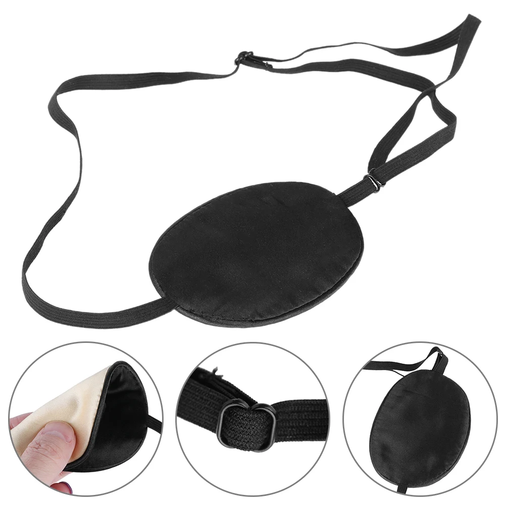 1PC Soft Silk Portable Upscale Amblyopia Treatment Medical Use Eyeshade Single-eyed Eye Mask Astigmatism Eyes Patch Care Tools