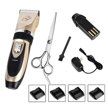 

Rechargeable Cordless Dog Grooming Clippers Kit Sharp Blade Dog Hair Trimmer Clipper Kit Machine