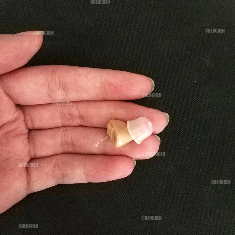  One Pair Mini Hearing Aid Invisible In Ear CIC Sound Voice Amplifier Portable Hearing Aids Elderly 