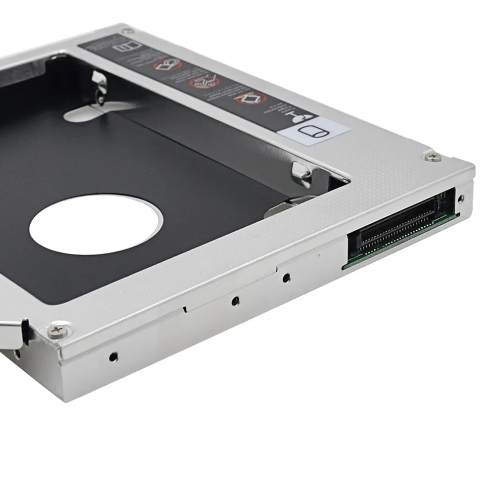 Алюминий 2nd HDD Caddy 12,7 мм IDE SATA 3,0 2," чехол для SSD, HDD жесткий диск enclossure для ноутбука ODD CD DVD Встроенная память для оптического устройства