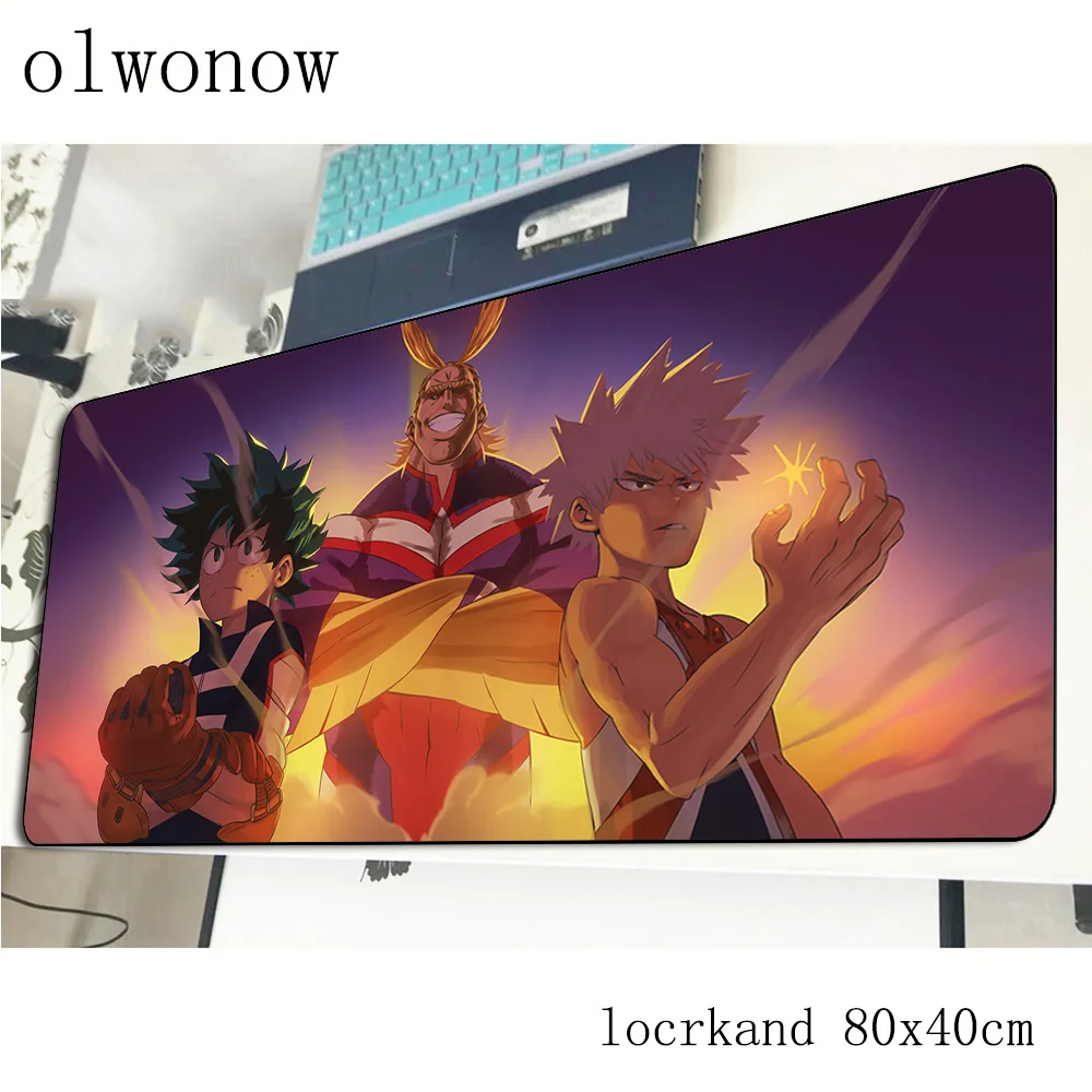 My Hero Academia mousepad 800x400x3mm Birthday gaming mouse pad gamer mat Customized computer desk padmouse keyboard play mats