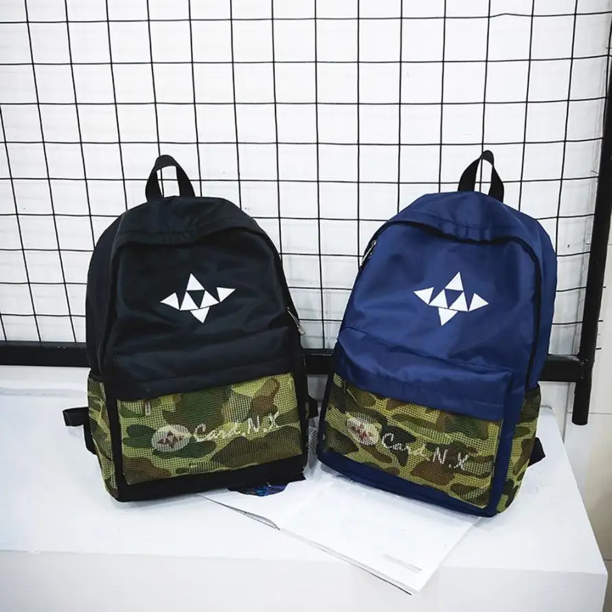 Fishsunday Outdoor Sports Bags Patchwork Zipper Bag Student Backpack Folding Couple Travel 0801 | Спорт и развлечения