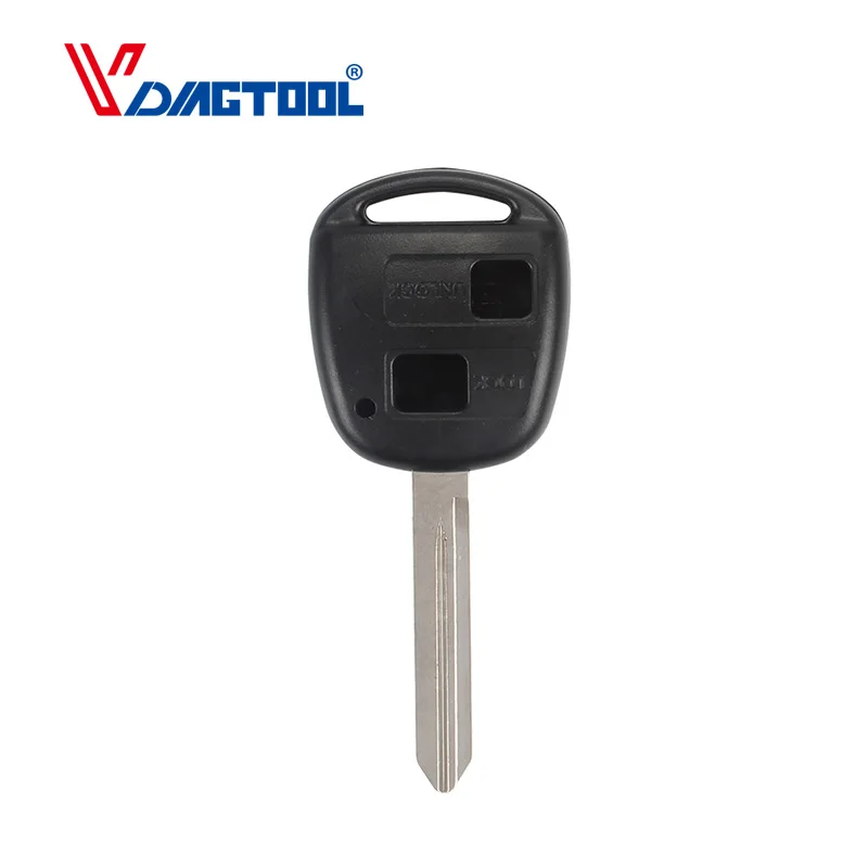 

Vdiagtool 2 Buttons Car Remote Key Shell Case For Toyota Yaris Prado Tarago Camry Corolla With TOY43/TOY47 Blade
