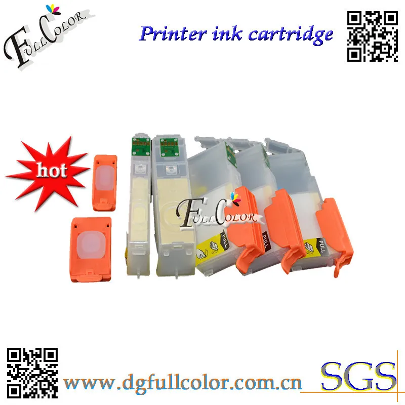 

Free Shipping Refillable Ink Cartridge 450 451 with ARC Chip For MG6340 MG7140 Printer Cartridge 6 Color