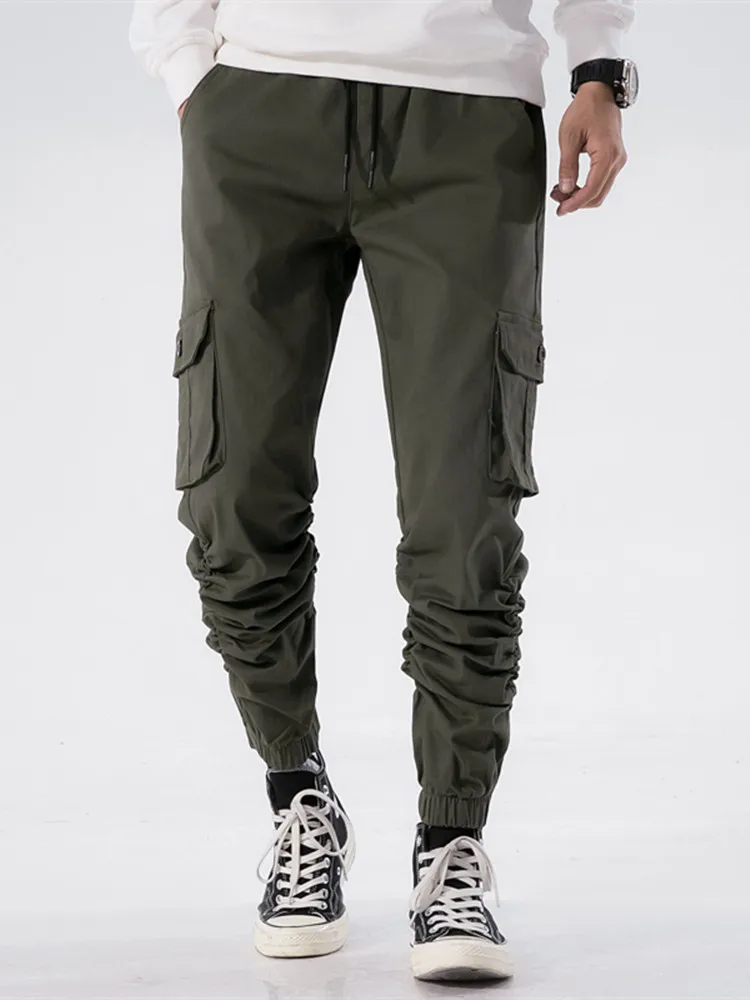 BSETHLRA, мужские повседневные штаны, весна-лето,, Мужские штаны, верхняя одежда в стиле хип-хоп, хлопковые военные брюки с эластичным поясом, мужские брюки