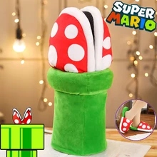 Обувь для косплея в японском аниме «Супер Марио», «Пиранья», украшенная цветами; сезон осень-зима; Плюшевые тапочки; Мужская и женская домашняя обувь; подарки на Рождество