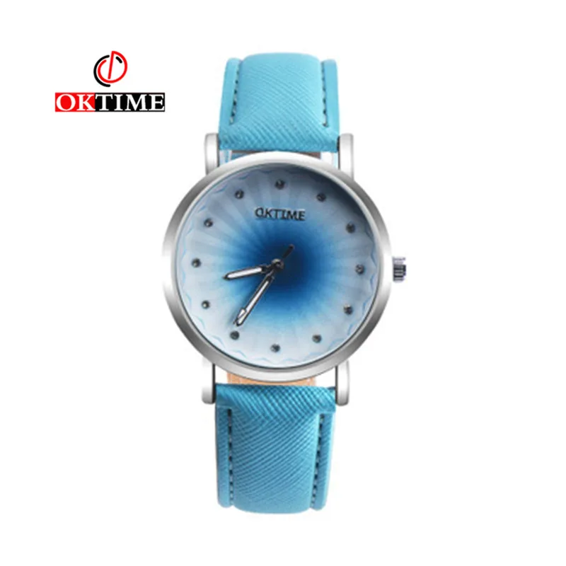 

OKTIME Brand Simple Watch Women Men Leather Fashion Casual Quartz Watch Numerals Hand Clock Relogio Masculino Feminino