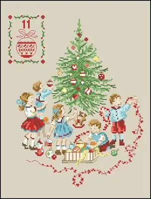 

Needlework 14CT Cross Stitch, DIY Count Cross Stitch, Embroidery Set, Decorative christmas tree