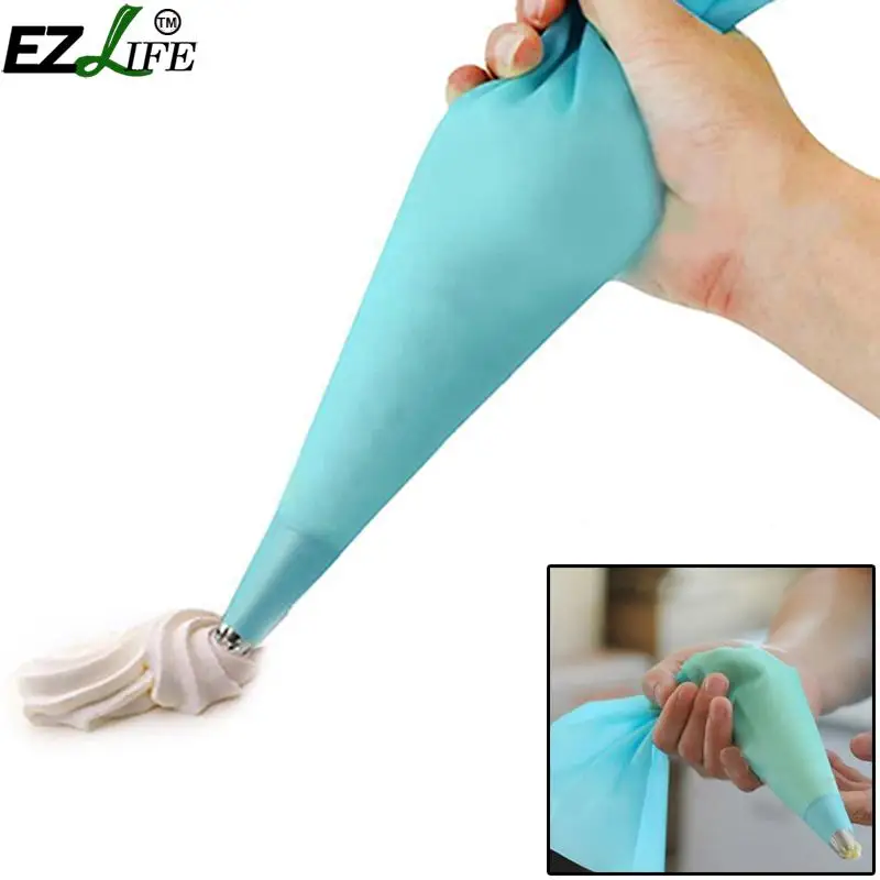 

Silicone Reusable Cake Cream Icing Piping Pastry Bag Decorating Tools Cake Biscuit Cookies Chocolate Decorating Tool MS604