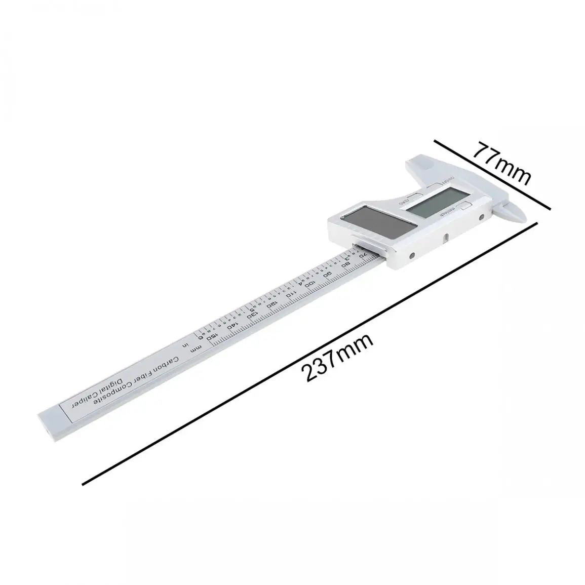 0-150 мм Мини Солнечный Электронный Цифровой Штангенциркуль с точностью 0,1 мм солнечные панели для измерения глубины внутреннего внешнего диаметра