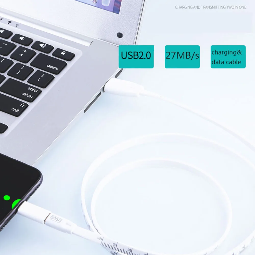 ITBULL 100 см линейка лампа с регулируемой яркостью/Тип-Док-станция с USB поддержка кабелей IOS и данные андроида передачи 2.1A Быстрая зарядка с сумкой для хранения