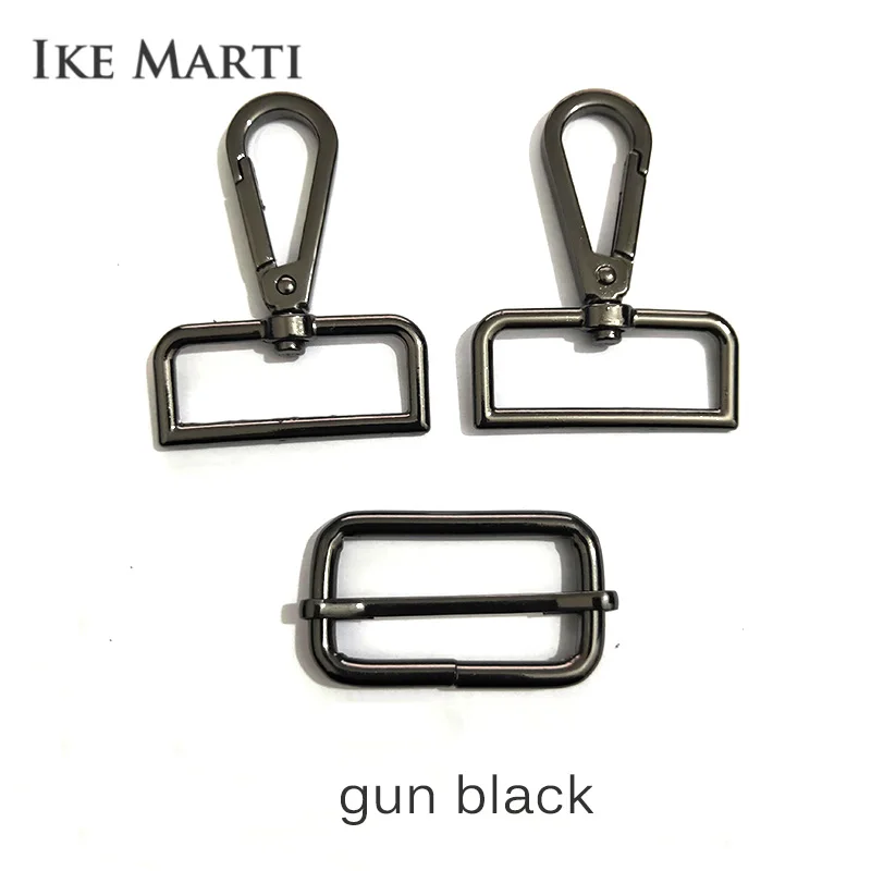 IKE MARTI 4 Sets Hook Slide Buckle Suit Hanger Clasp for Webbing Diy Strap Belt Metal Bag Parts Assessoires Snap Hooks Hardware 4