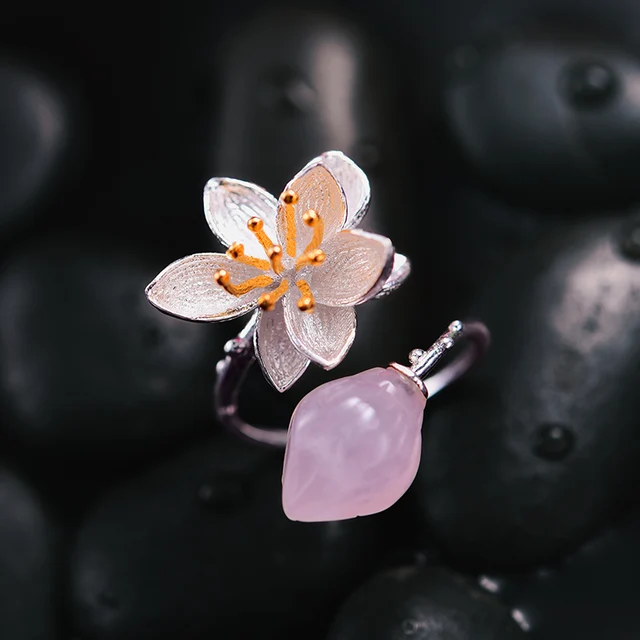 bague Bague en argent - Chuchotement Rose