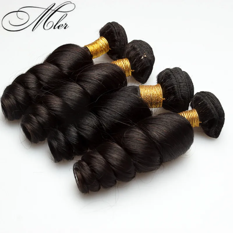 Brazilian Virgin Hair Loose Weave Human Hair Brazilian Hair Weave Bundles 4Pcs Brazilian Loose Wave Rosa Queen Hair Products