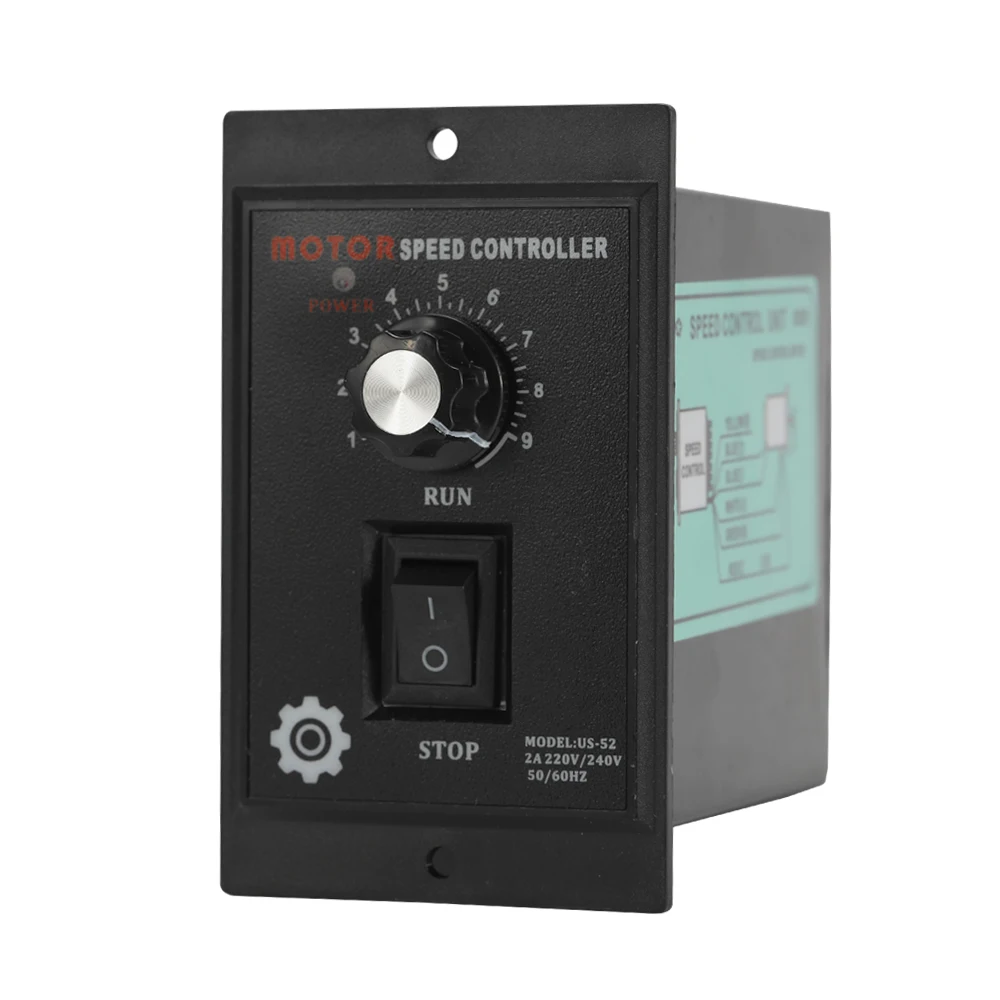 

AC Motor Speed Controller 400W AC 220V Motor Speed Pinpoint Regulator Controller Forward and Backward