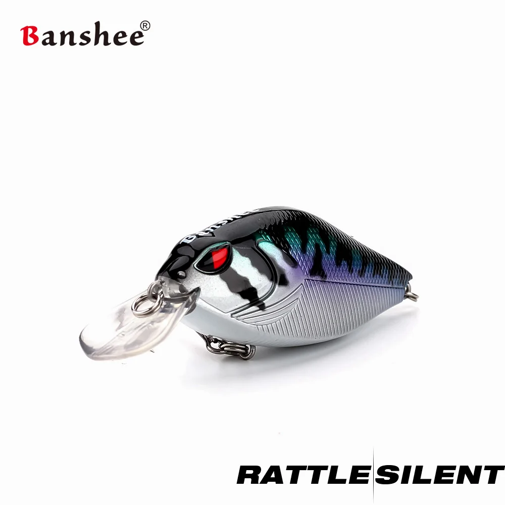 Banshee 7 см 15/17. 5 г кренкбейты жесткая приманка для рыбалки кривошипно-басовый воблер погремушка звук Воблер для щуки плавающая искусственная приманка