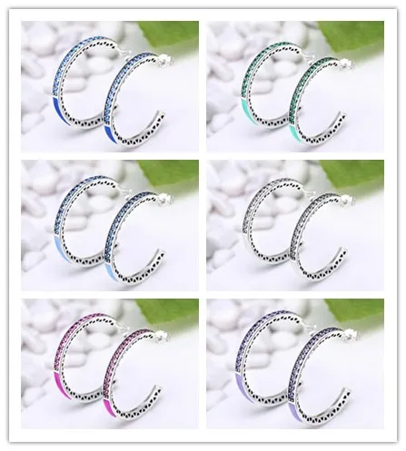 

New fashion Romantic Series,Colorful style earrings , 925 sterling silver earrings , Circle design jewelry , Promotion price