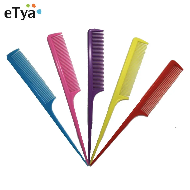 

5 Pcs/lot Hair Pointed Tail Comb Nicety Type Clip Design The Salon Tools Hairdresser Keratin Treatment Styling Tool Wholesale