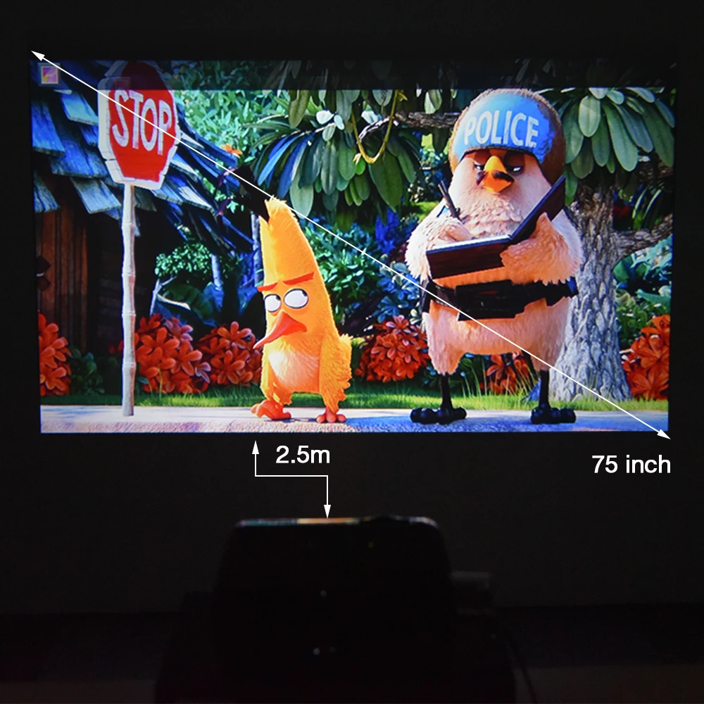 Дропшиппинг Everycom X7 плюс мини проектор ТВ Miracast Airplay Wi Fi дополнительно 1800 люмен
