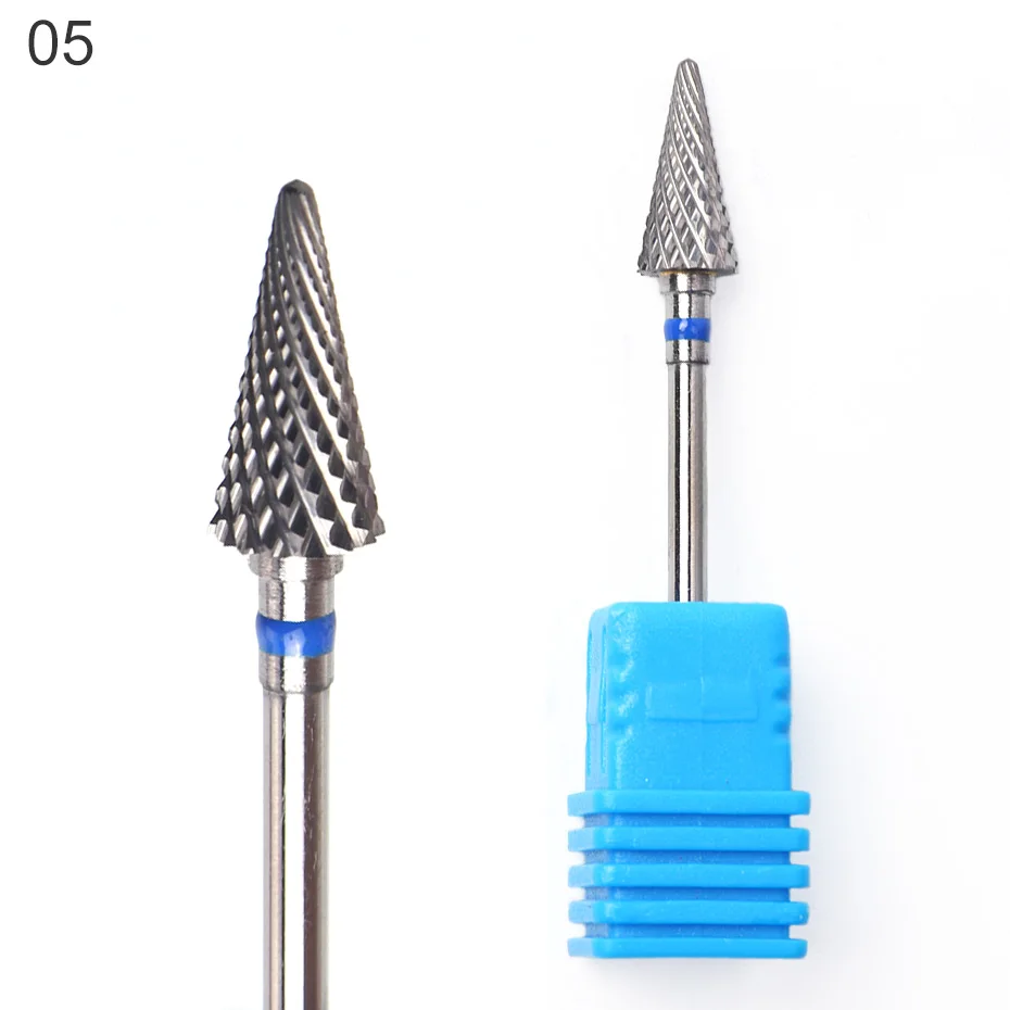 1pcs Cutter For Manicure Tungsten Carbide Burrs Nail Drill Bits Milling Machine Electric Rotary Nail Drill Accessories JI1014 - Цвет: 05