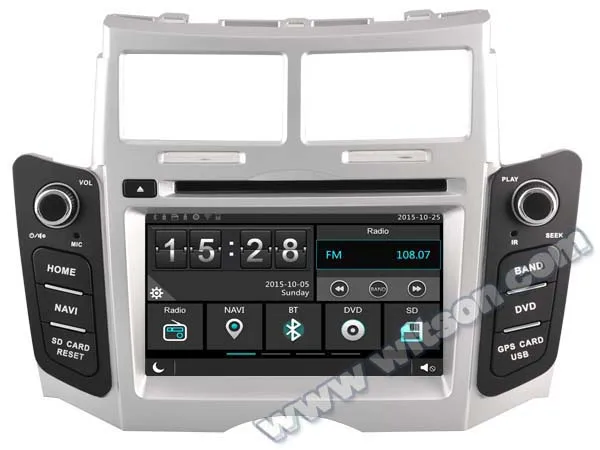 Cheap WITSON car gps navigation system for TOYOTA YARIS bluetooth New Technology+Capctive Screen+1080P+DSP+ SUPPORTS WiFi/3G/DVR 1
