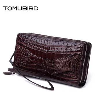 

TOMUBIRD men genuine leather bag cowhide famous brand men bag fashion Crocodile pattern Clutch men wallets