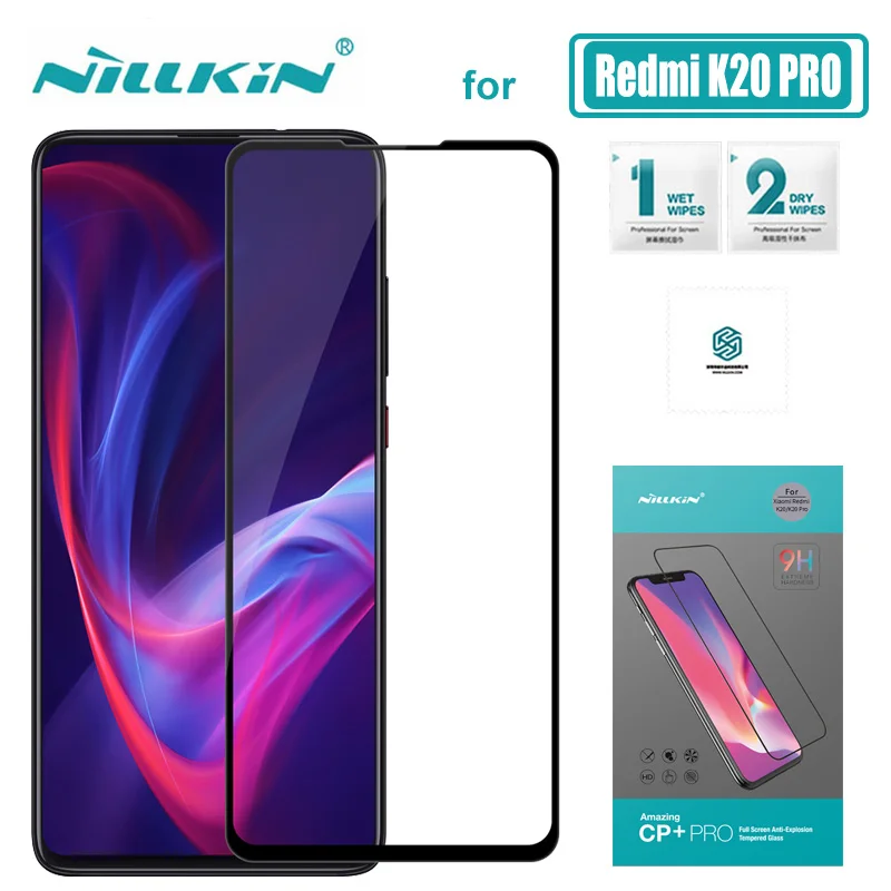 

Xiaomi Redmi K20 Pro Glass Nillkin CP+ Pro Full Cover 2.5D Tempered Glass Screen Protector for Xiaomi Redmi K20 Pro Nilkin Glass