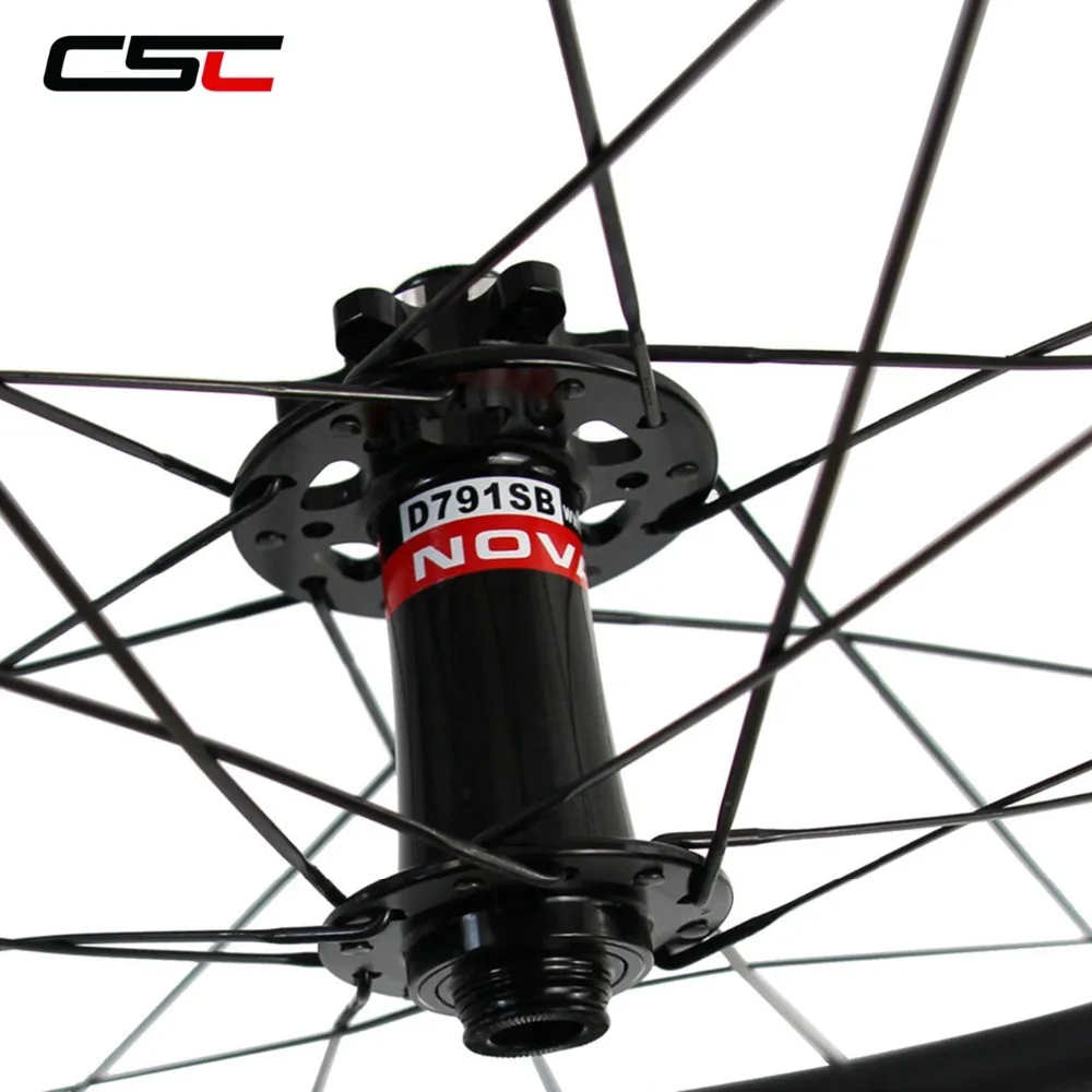 Sale 700C Carbon Disc Wheels 24mm 38mm 50mm 60mm 88mm Tubular Or Clincher Cyclocross Carbon Bike Disc Wheelset 6 Bolts 4