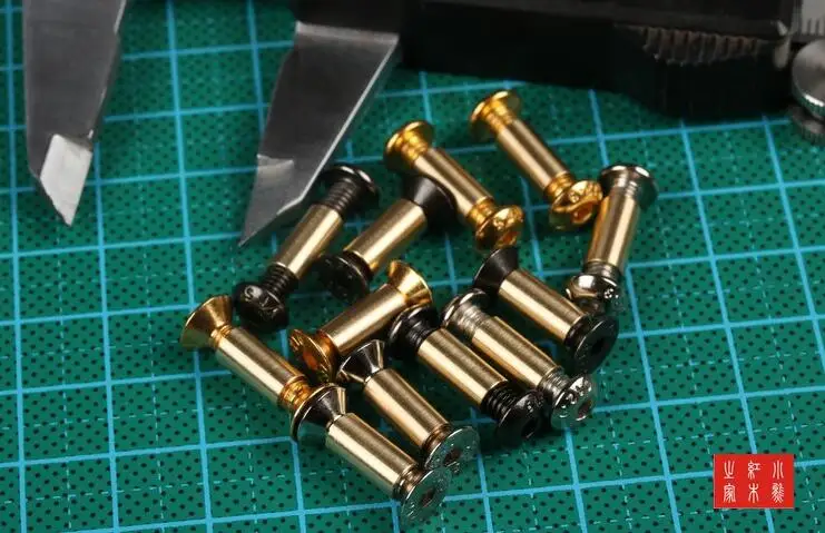 M4 Cheese Thread steel Knife screw tube Making knife Handle screw inner hexagon Connecting pipe rivet