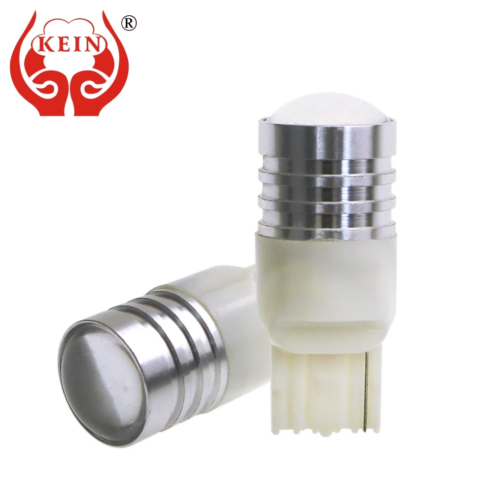 

KEIN 2PCS T20 7440 LED W21W WY21W HD Len Car Bulb auto Back up reverse light Rear DRL Backup Lamp light source Vehicle white 12V