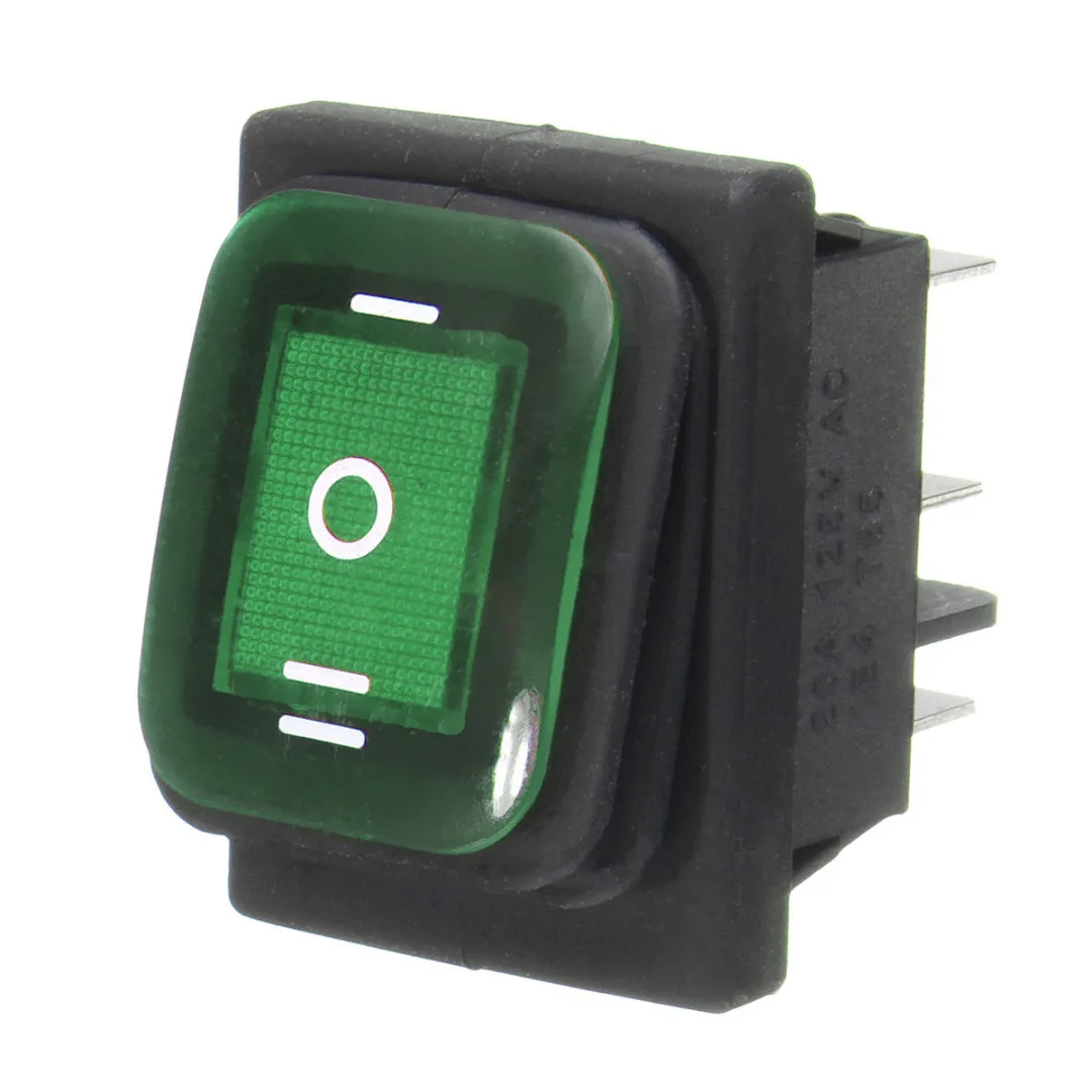 JX-LCLYL 1pc Car Boat On-Off-On 6 Pin 12V LED Light Rocker Toggle Switch Waterproof