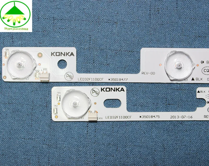 4 шт./лот (2X4 светодиоды * 3 в + 2X3 В) 100% новый Konka LED32F1100CF LED32E330C LED32F1170CF 35017517 LED32F1160CF